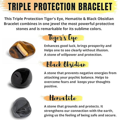 Triple Protection Bracelet 8MM (Lab Certified)