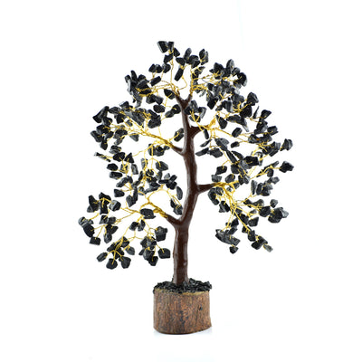 Black Tourmaline Gemstone Tree for Grounding and Shielding - Real Crystal