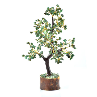 Handcrafted Green Jade Gemstone Tree for Abundance and Harmony