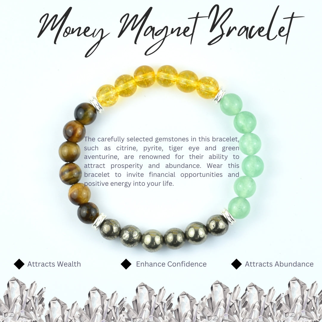 Money Magnet Bracelet Unisex 8MM