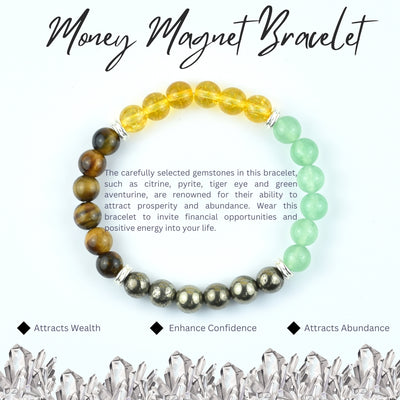 Money Magnet Bracelet Unisex 8MM