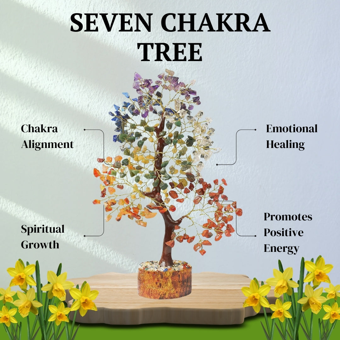 Seven Chakra Crystal Fengshui Home Decor Tree 300 Chips