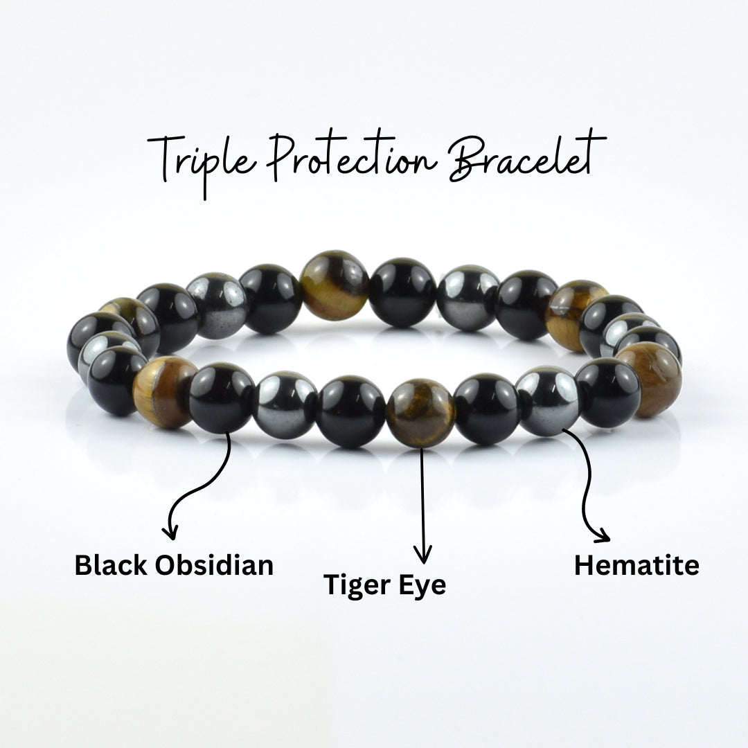 Triple Protection Bracelet 8MM (Lab Certified)