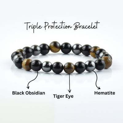 Triple Protection Bracelet 8MM (Lab Certified)