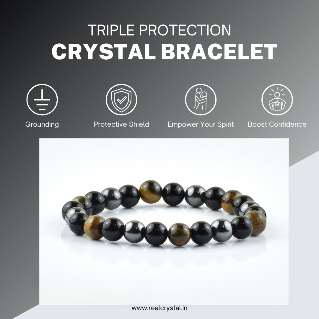 Triple Protection Bracelet 8MM (Lab Certified)